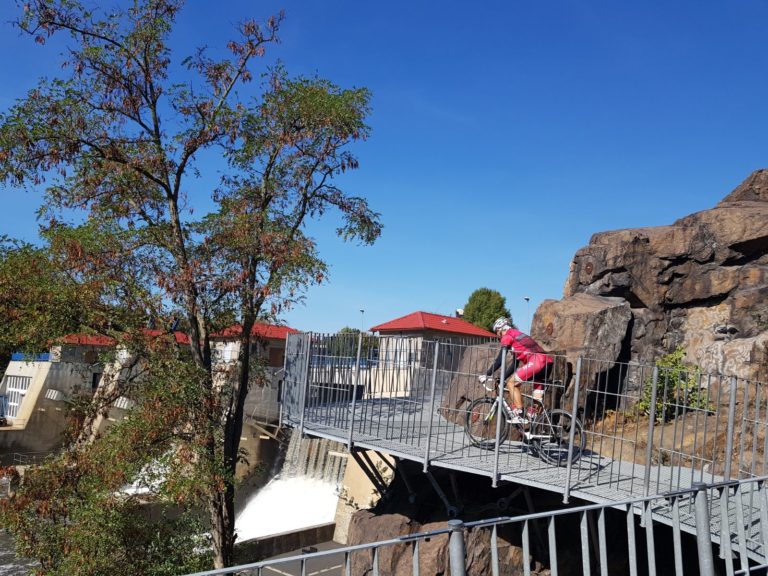 Radweg an der Eger-Talsperre in Kadaň